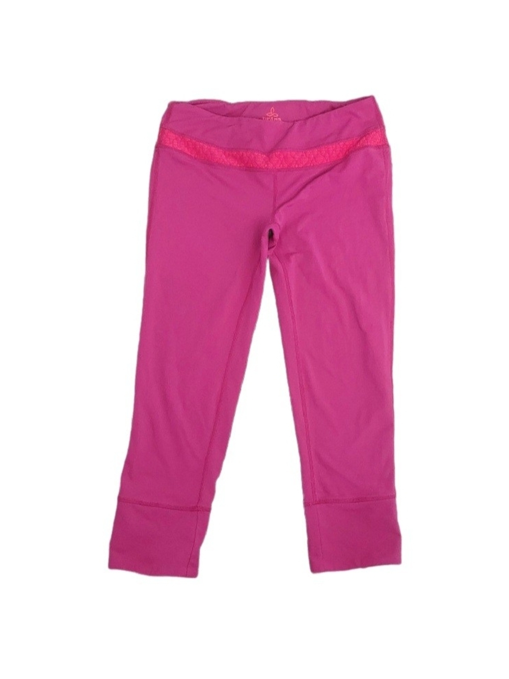 PRANA Cropped Yoga Magenta Performance Leggings Size M